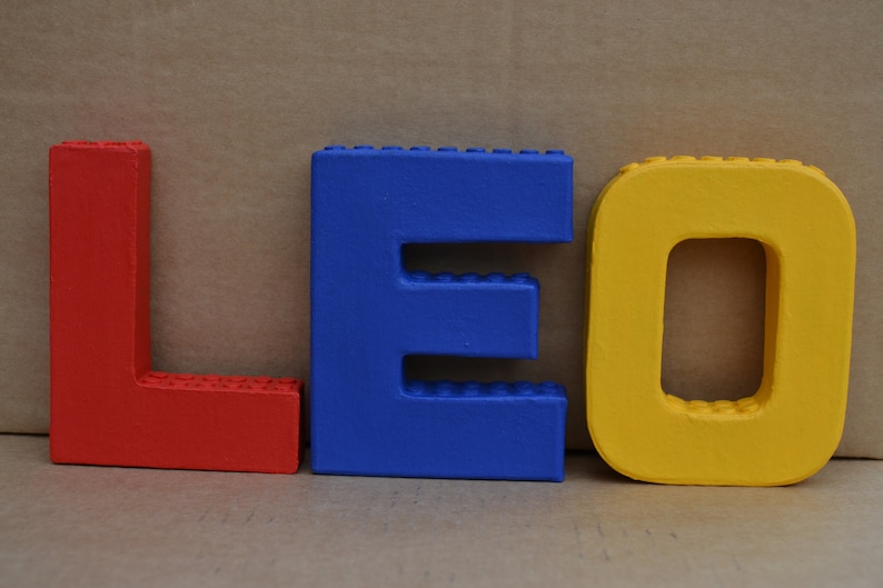 Personalised Lego Name Letters Eco Friendly Papier Mache Name Etsy UK