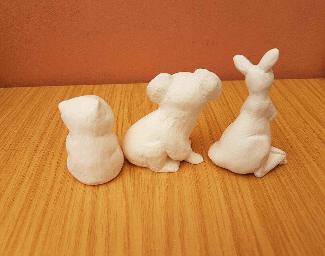 Paint Your Own Ceramic Australian Animals Kit Set of 3 Bisque Etsy UK