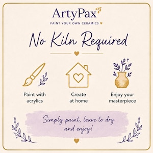 No kiln required ArtyPax information card