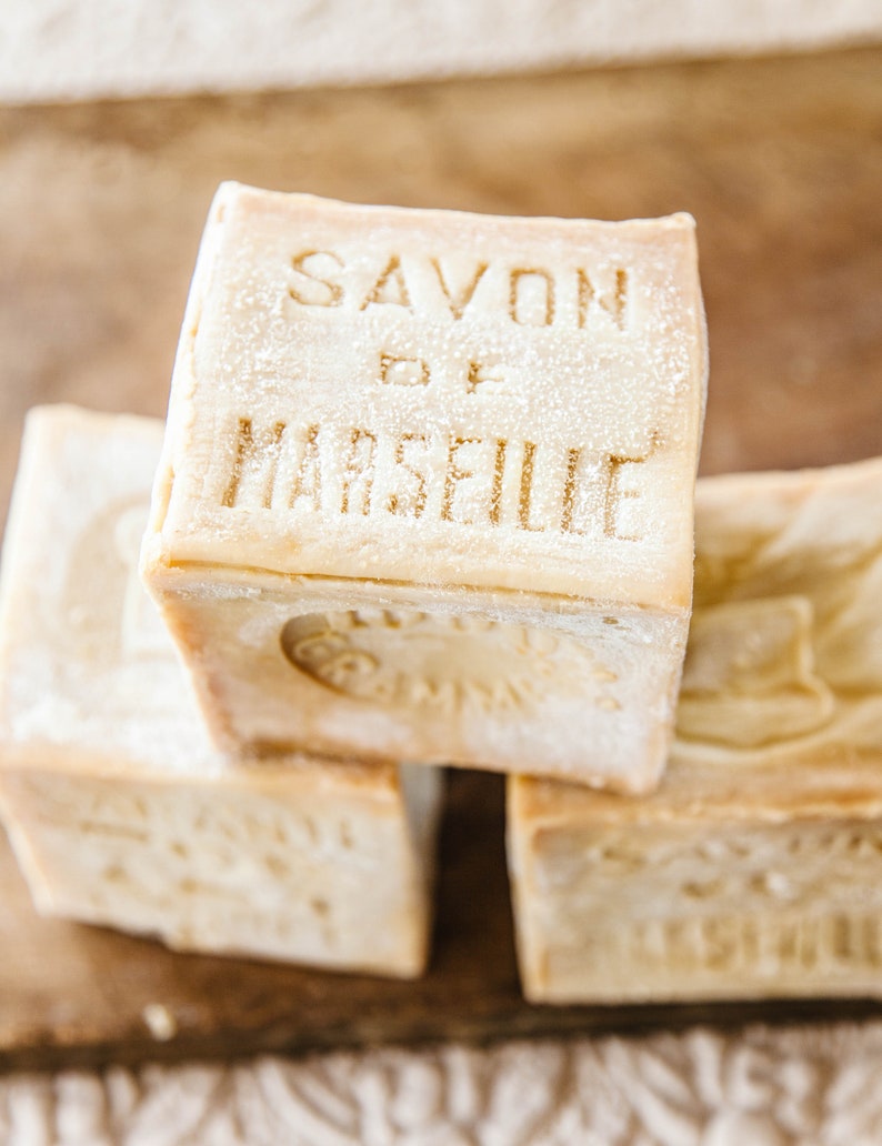 Cube 300 gr, Authentic Savon de Marseille Handcrafted in Marseille, 72% Extra Pure Coconut and Copra Oil Natural Soap Sold Individually image 9