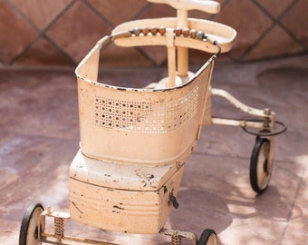 SALE - 1930s Baby Walker - Shabby Chic Nursery or Toddler Photographer Prop