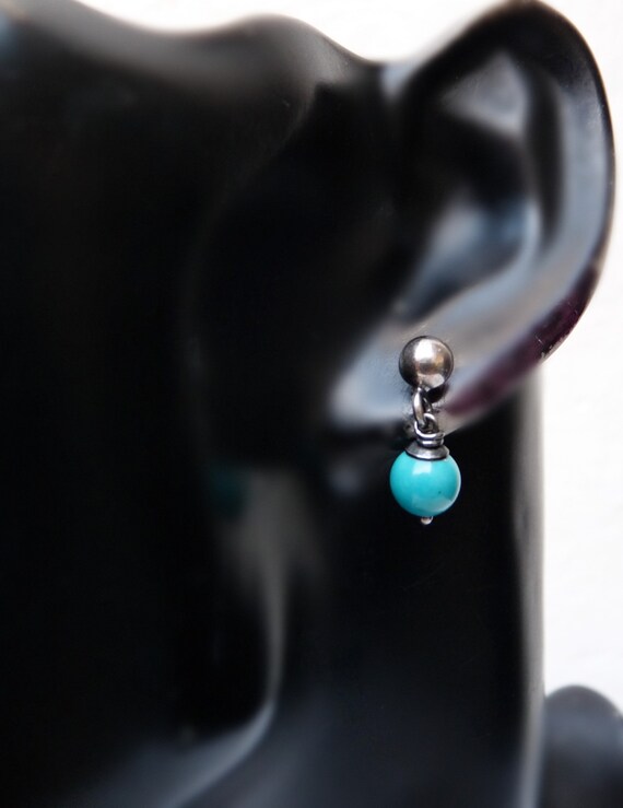 Mens turquoise earrings shop