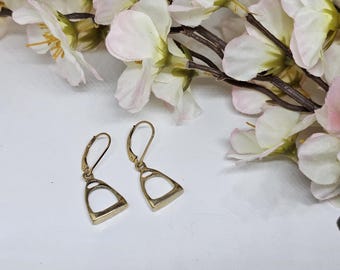 Sterling Silver Horse Stirrup Earrings: Equestrian Jewelry, Silver Earrings, Horsey , Horse Gift, Stirrups