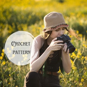 Tulip Bucket Hat Pattern | Crochet Bucket Hat Pattern | crochet digital pattern | Crochet Sun Hat