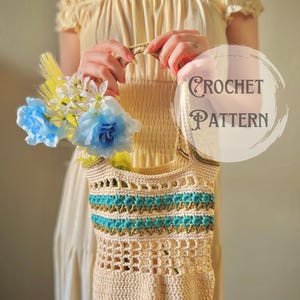 Tulip Market Bag | Crochet digital pattern | Crochet market bag pattern | Crochet bag pattern | Crochet bag