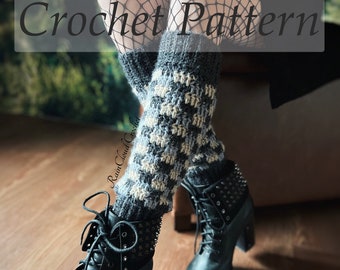 Check Me Out Leg Warmers, Crochet pattern, Crochet Leg Warmer pattern