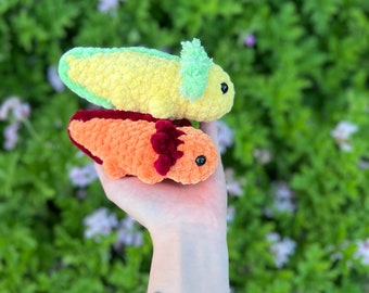 Crochet Axolotl, axolotl plush, axolotl plushie, crochet plusie