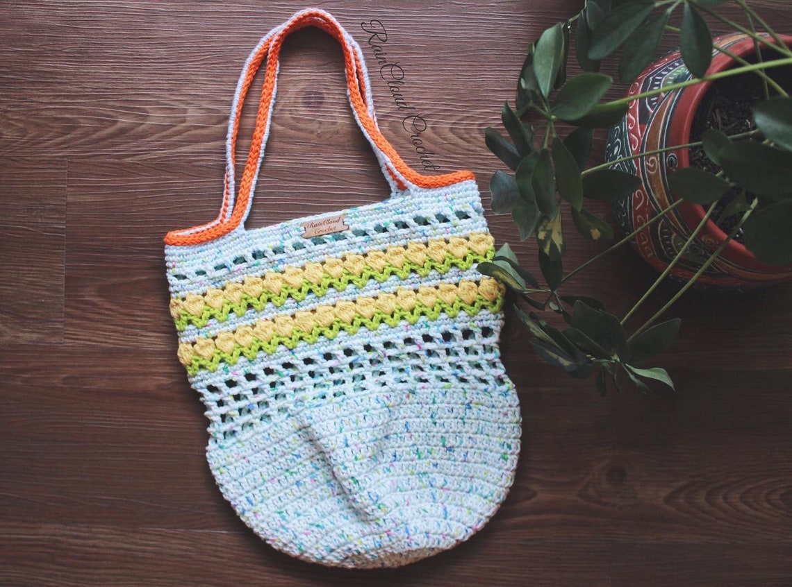 CROCHET DIGITAL PATTERN Tulip Market Bag Crochet Digital | Etsy