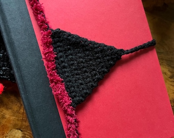 Crochet Book Thong Bookmark | Valentine's Day Colors