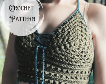 Forest Fae Top Pattern, Crochet Top Pattern