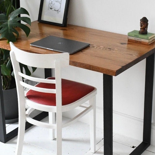 SIMON Solid Wood Desk / Dining Table Handmade Bespoke Custom Etsy UK