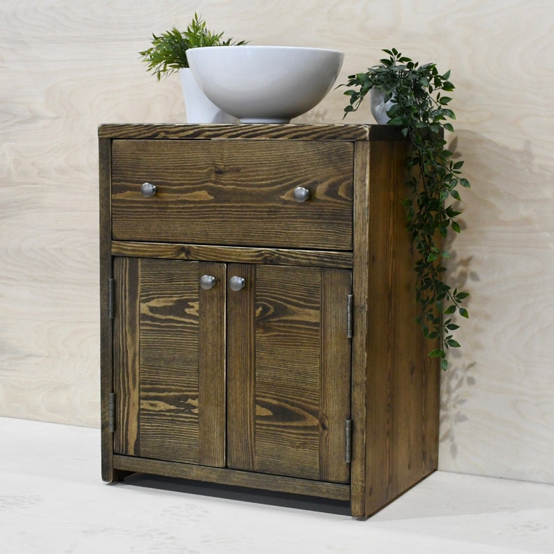 GREGORY Solid Wood Bathroom Vanity Unit Handmade Bathroom Etsy UK