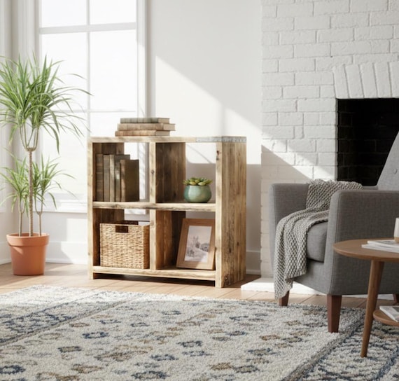 ALLEN | Solid Reclaimed Timber Custom Built Handmade Vinyl |  Record Storage Unit |  living Room | A