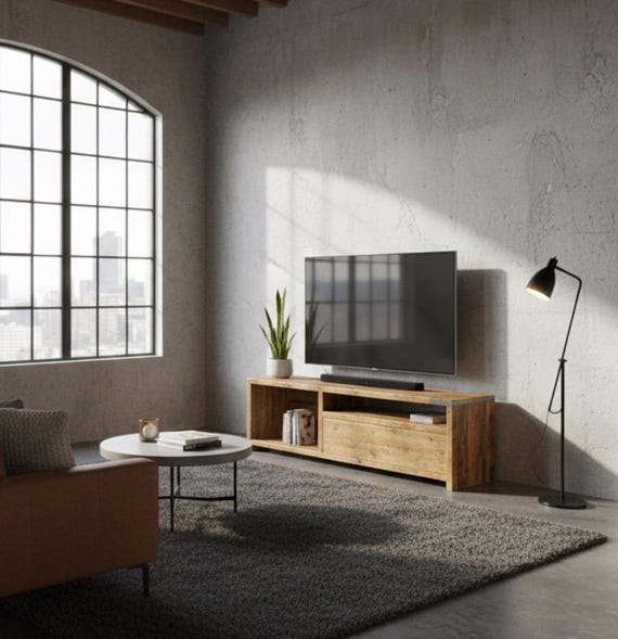 DYLAN | Solid Reclaimed Timber | Handmade Custom Built | TV Stand Console |  Media Unit