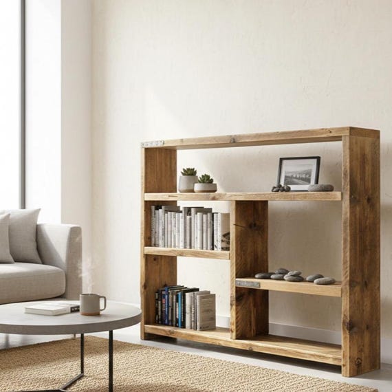 EDEN | Solid Reclaimed Timber Bookcase  | Living room  |  Kitchen Unit  |