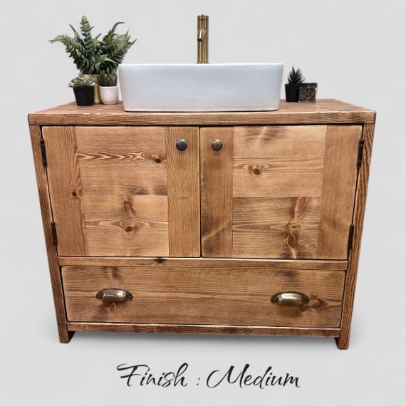 HENDRIX | Handmade Solid Timber Bathroom Furniture | Bathroom Cupboard | Bathroom Vanity Unit