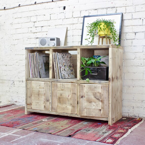 THOMAS | Solid Wood Side Unit | Modern Rustic Scandinavian Farmhouse Industrial Home Decor Furniture