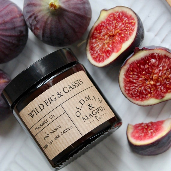 WILD FIG & CASSIS | 100% Natural Soy Wax Candle - Hand Poured + Vegan Friendly