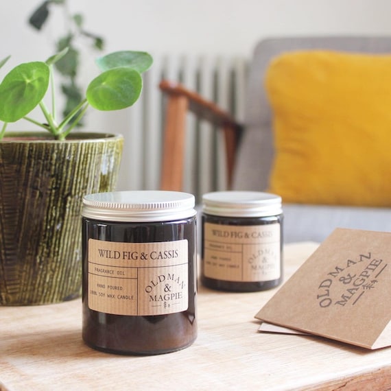 WILD FIG & CASSIS | 100% Natural Soy Wax Candle - Hand Poured + Vegan Friendly