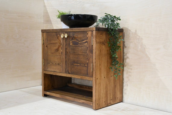 ANNA | Solid Wood Custom Built Handmade Bespoke Bathroom Vanity Unit | Bathroom Furniture