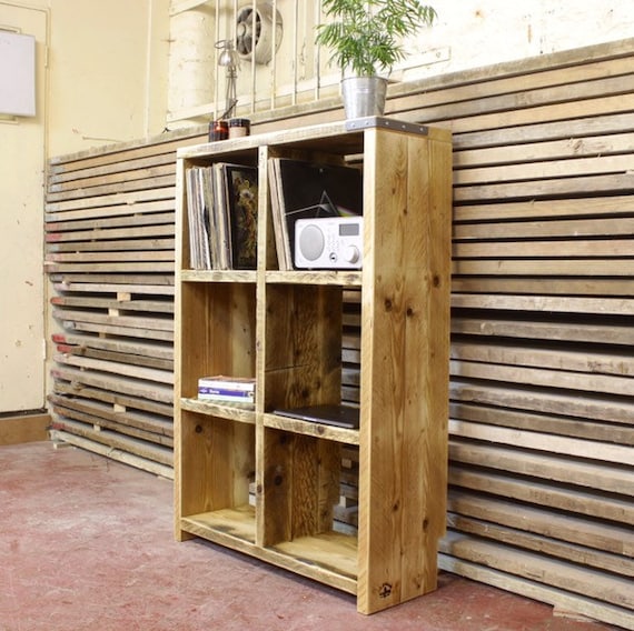 TAYLOR | Solid Reclaimed Timber |  Handmade Custom Built Vinyl Record Storage Cabinet |