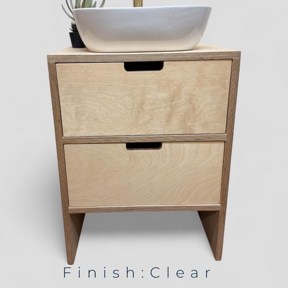MONTAGU | Solid Birch Ply Wood Handmade Custom Built Bespoke Vanity Unit