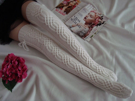 Women Socks Over Knee Vintage Mandalas Pattern Winter Customized For Gift