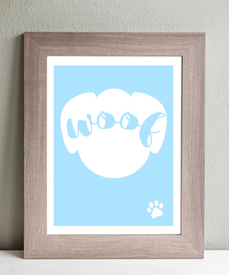 Dog Wall Decor Printable Puppy Wall Art DIY Digital Download Etsy