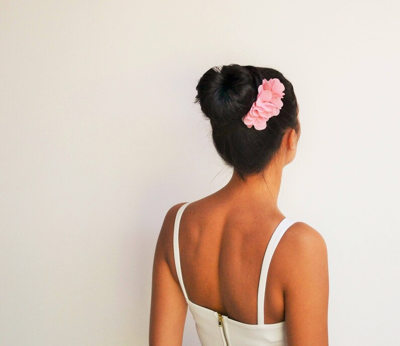 Hair comb wedding flowers pink powder country hair accessory flowers flowers hair wedding comb romantic flowers