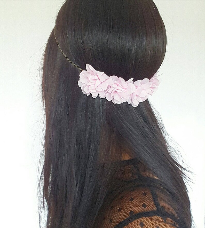 Accessory Bridal Hair Flowers Light Pink Hair Flowers Wedding Etsy