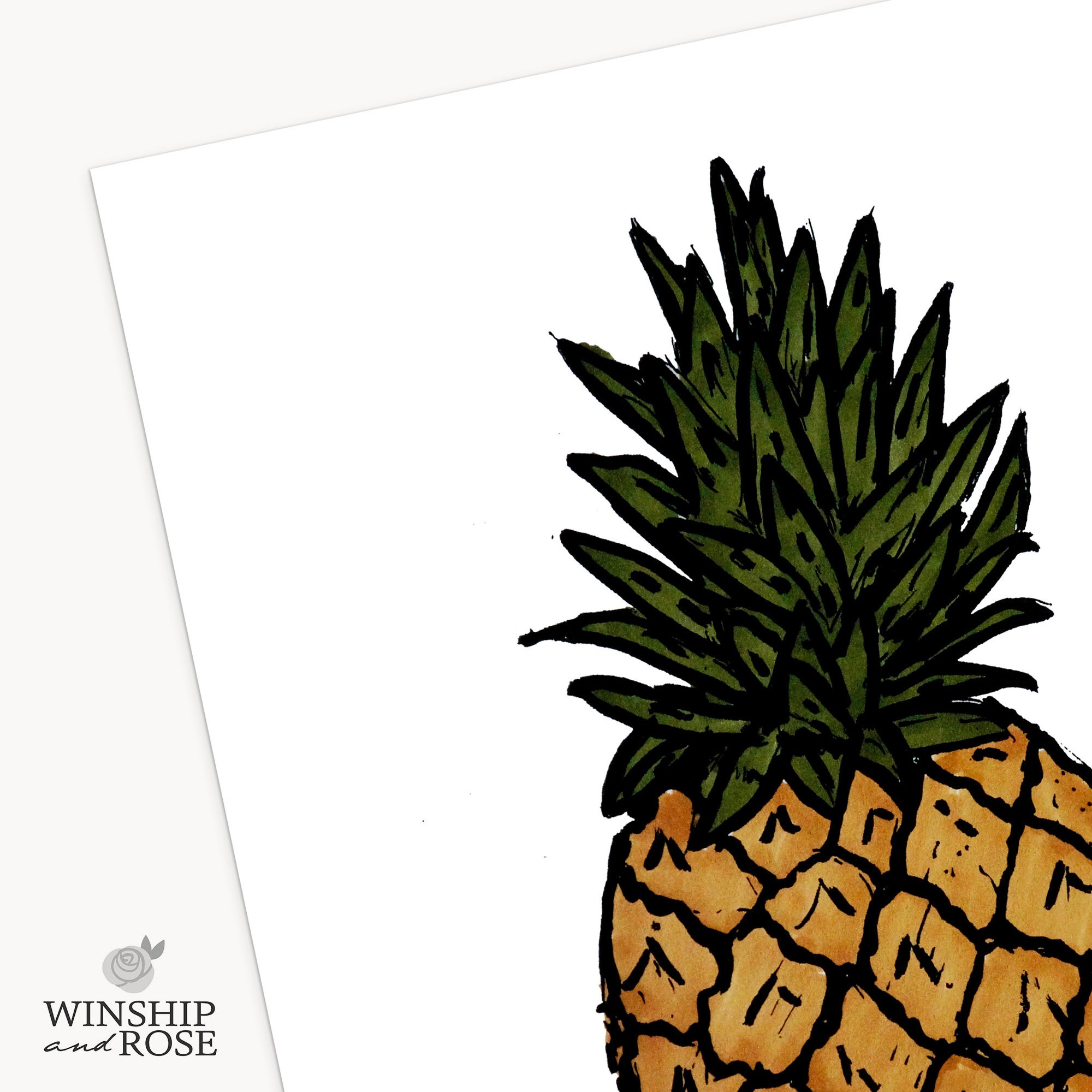 Pineapple Printable Wall Art, Digital Art Print, Instant Download, Art Print, Poster - Etsy