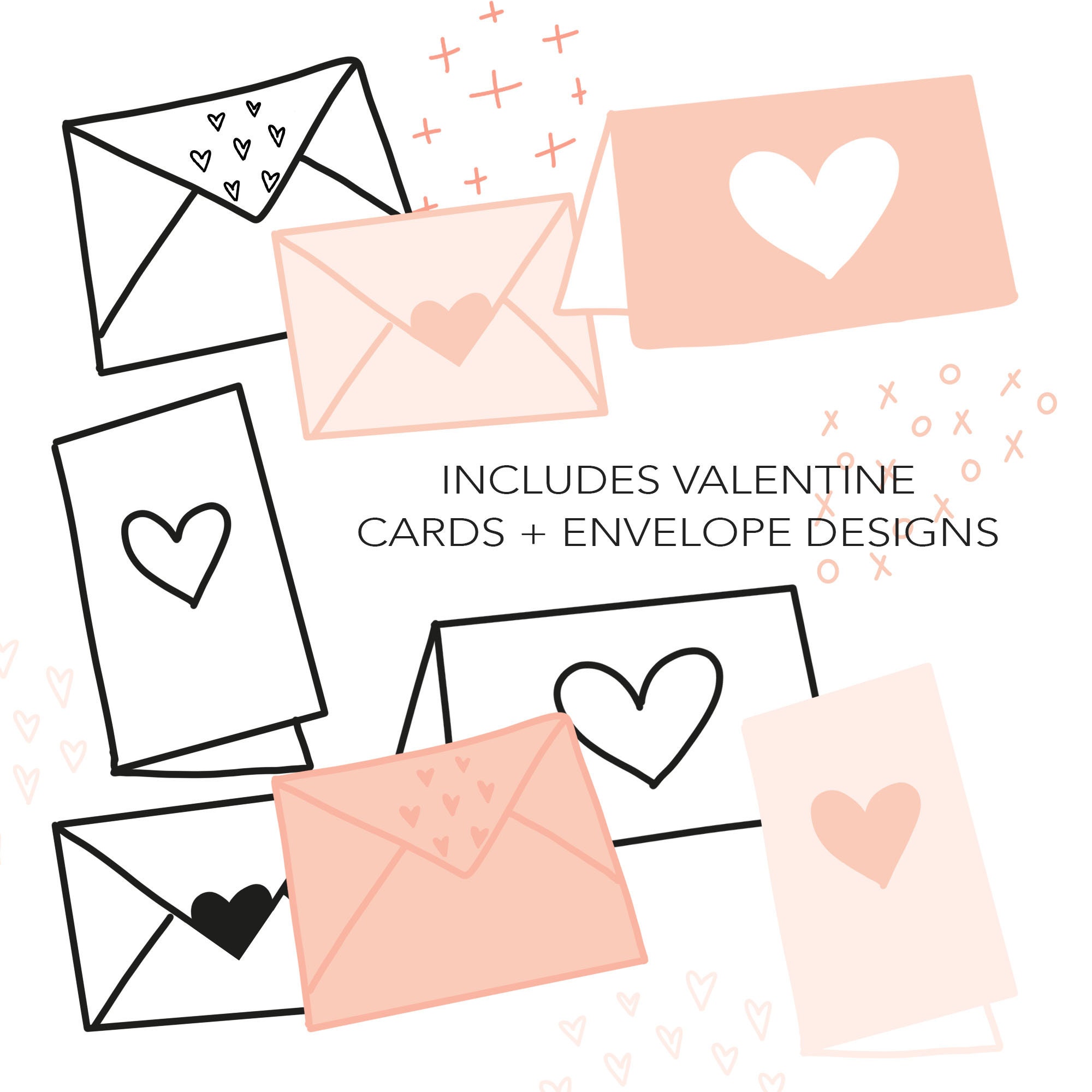 Valentines Day Clip Art Valentine Clip Art, Love Clip Art, Vday Doodles ...