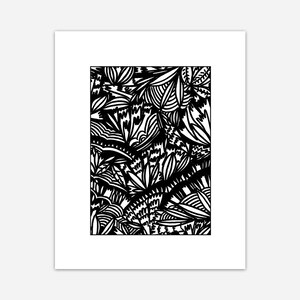 Botanicals Printable Wall Art, Digital Art Print, Instant Download, Art Print, Floral Poster, Black and White