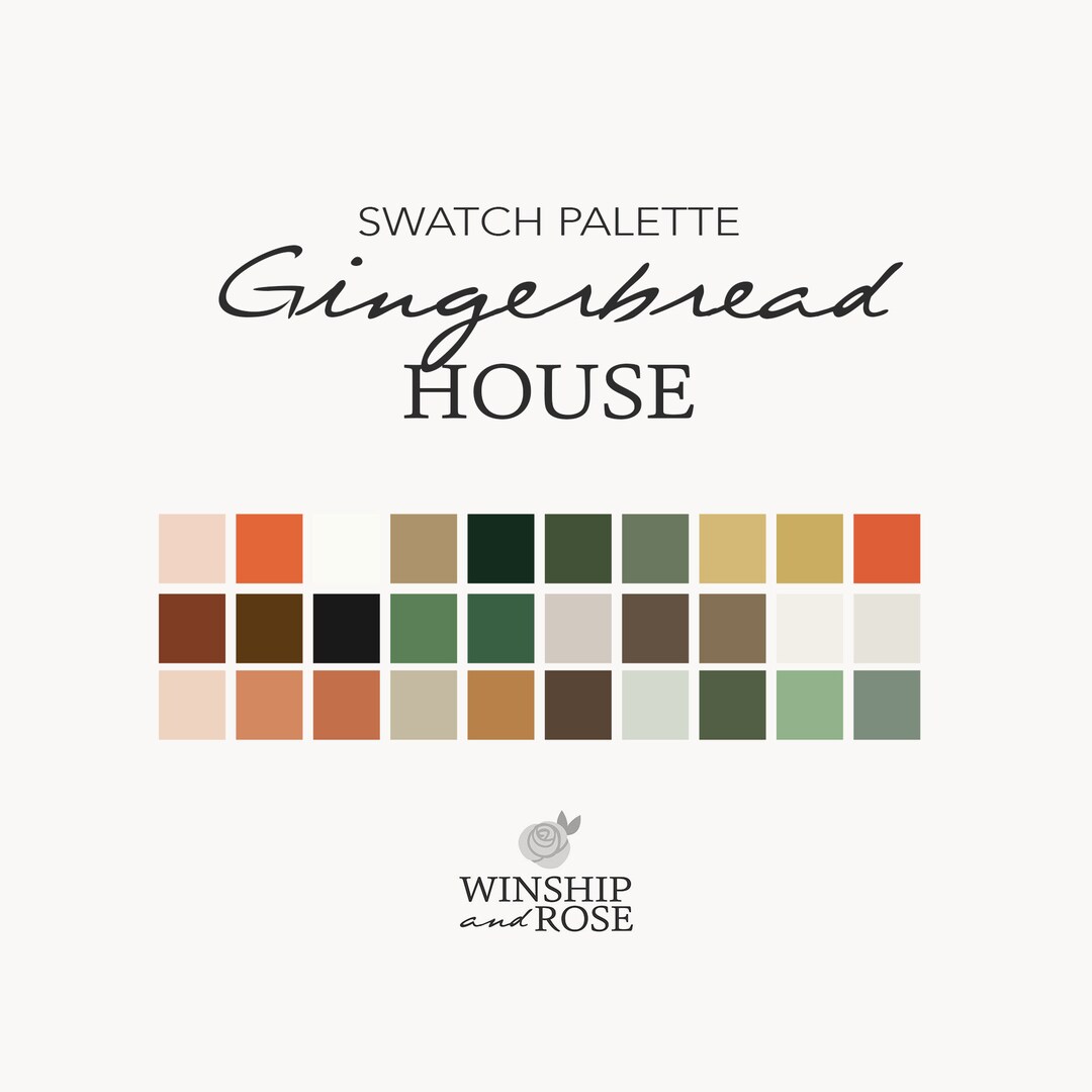 Gingerbread Swatch Procreate Color Palette | Color Swatches | Christmas Colors | iPad ...
