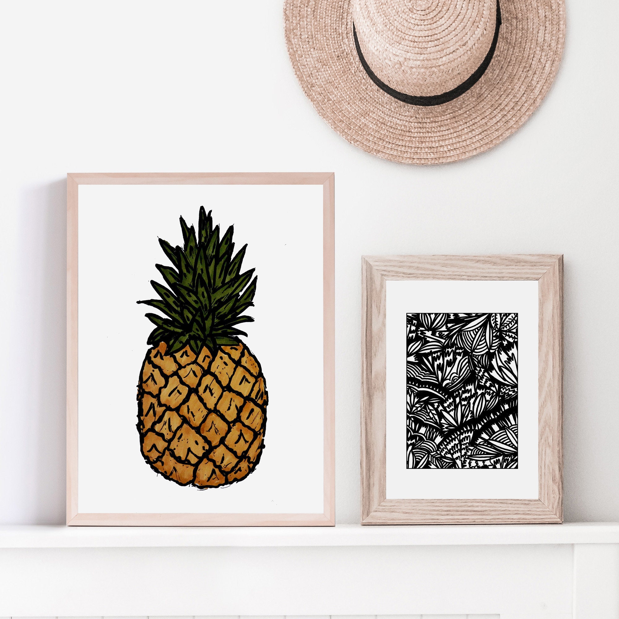 Pineapple Printable Wall Art, Digital Art Print, Instant Download, Art Print, Poster - Etsy