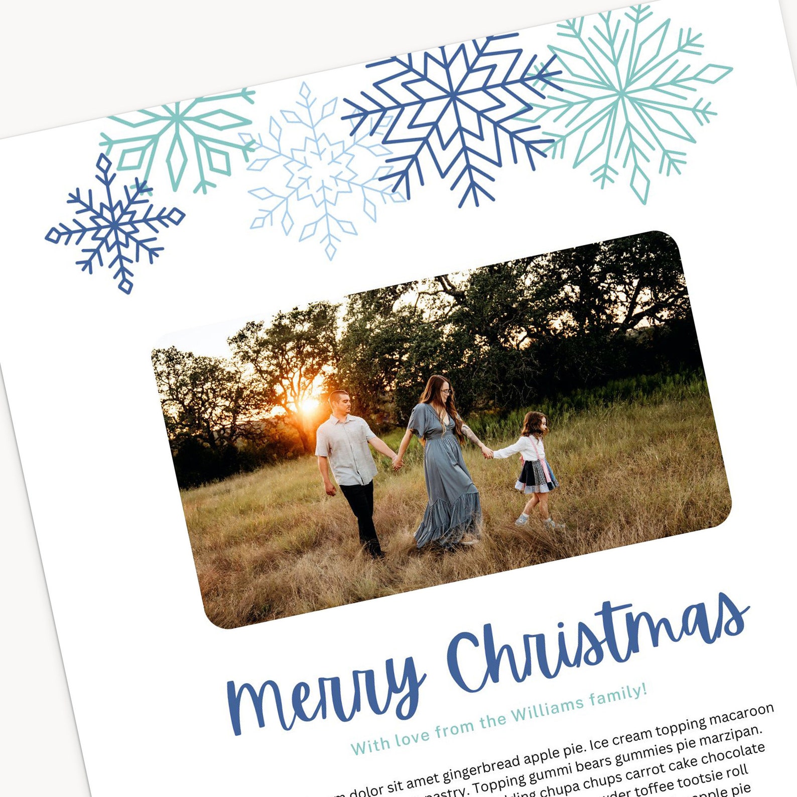 Christmas Letter Template Canva Template Editable Family Christmas Christmas Letter Template Canva Template Editable Family Christmas