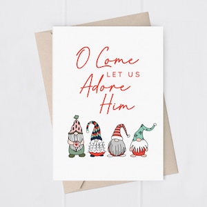 Gnomes tarjeta de vacaciones / tarjeta de Navidad imprimible / gnomos Navidad / 5x7 tarjeta imprimible / gnomos de Navidad imprimibles / Gnomo de vacaciones