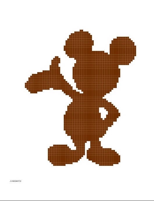 Pattern Grid for Mickey Mouse Silhouette Baby Afghan - Etsy
