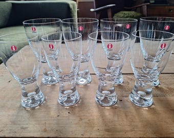 Set of 8 iittala Tapio Wirkkala wine glasses. Ittala wine glasses, Iittala Finland, Tapio Wirkkala, Finnish design, scandinavian design, Iittala