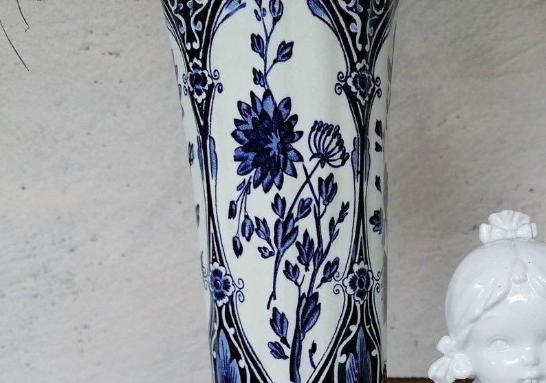 Boho Home D U00e9cor Midcentury D U00e9cor Delft Blue Vase Delft Boch Delfts Shabby Chic 60s Boch Delft Vase Boch Delft Midcentury Ceramics Home Decor Home Living Sultraline Id