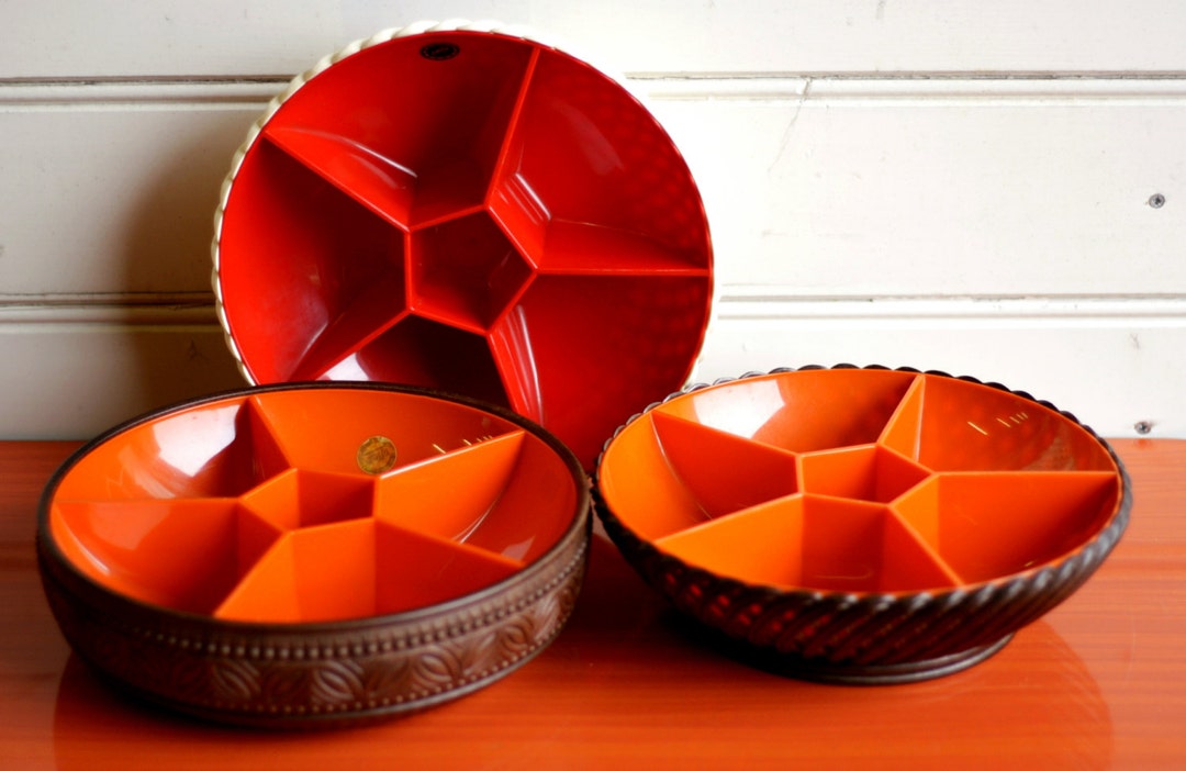 Emsa Plastic Snack Dish Emsa Orange Serving Dish Plastic Etsy