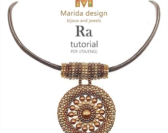 RA Beaded Necklace PDF Tutorial | Peyote & Square Stitch Bead Weaving Pattern