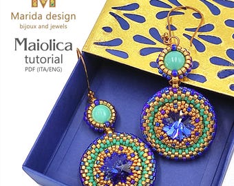 MAIOLICA earrings tutorial