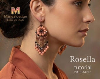 ROSELLA earrings tutorial