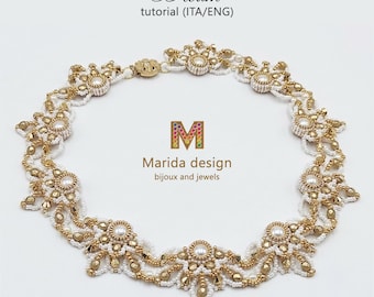 DREAM Beaded Lace Necklace PDF Tutorial | Bridal Bead Weaving Pattern