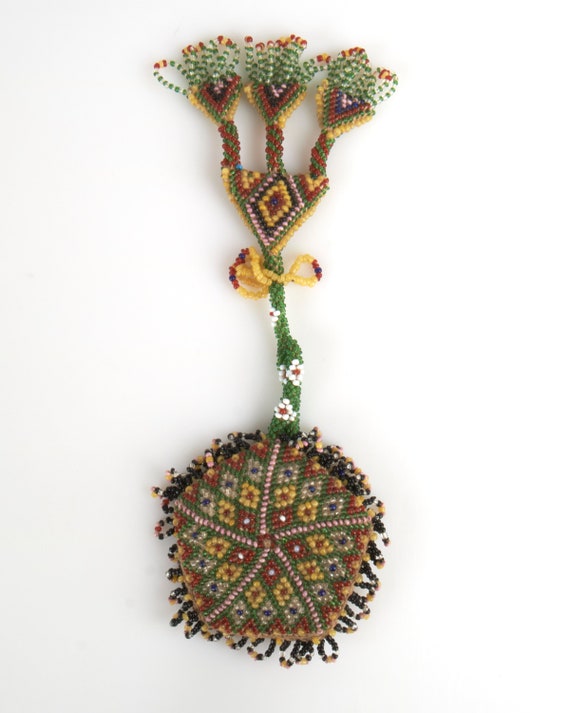 Antique late 19th early 20th century beadwork coi… - image 7