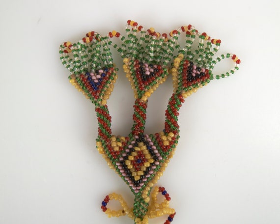 Antique late 19th early 20th century beadwork coi… - image 8