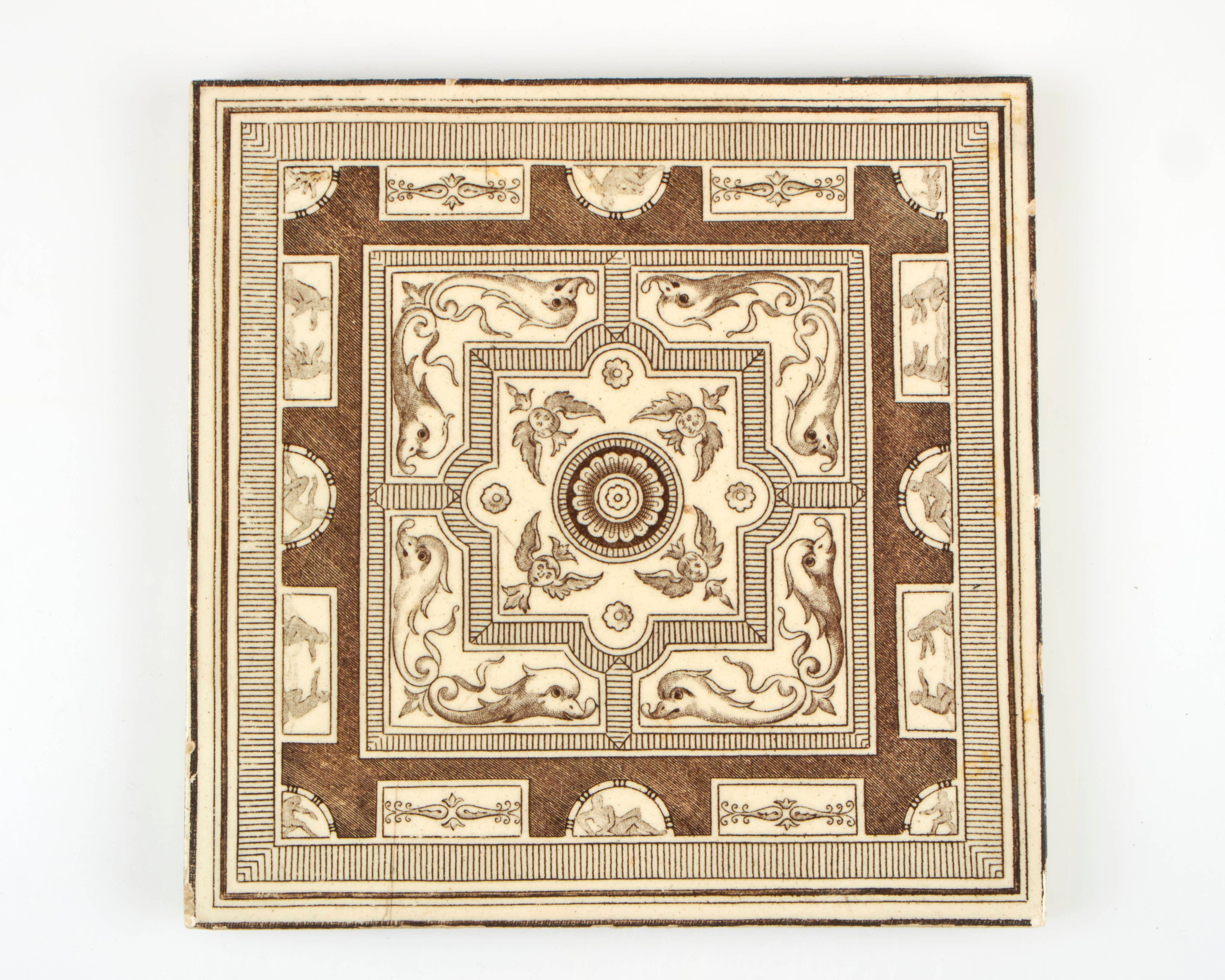 英国製　ミントンタイル　風車と灯台の陶器プレート2枚セット Minton tile - Etsy 日本