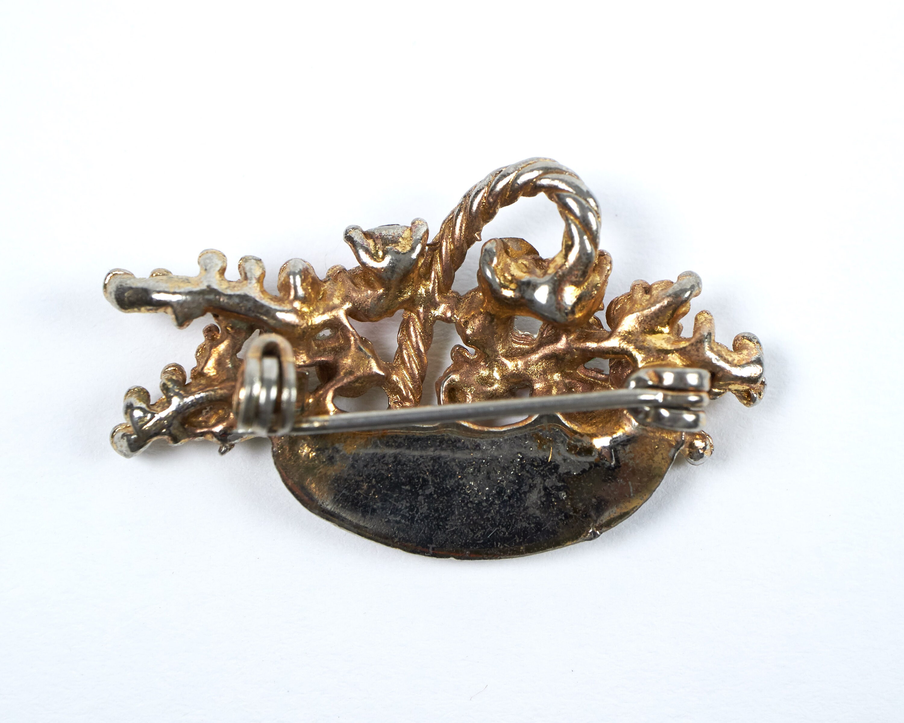 BROCHE EN CRISTAL strass multicolore, Style Vintage, plume de paon, ton doré EUR 8,15 - FR