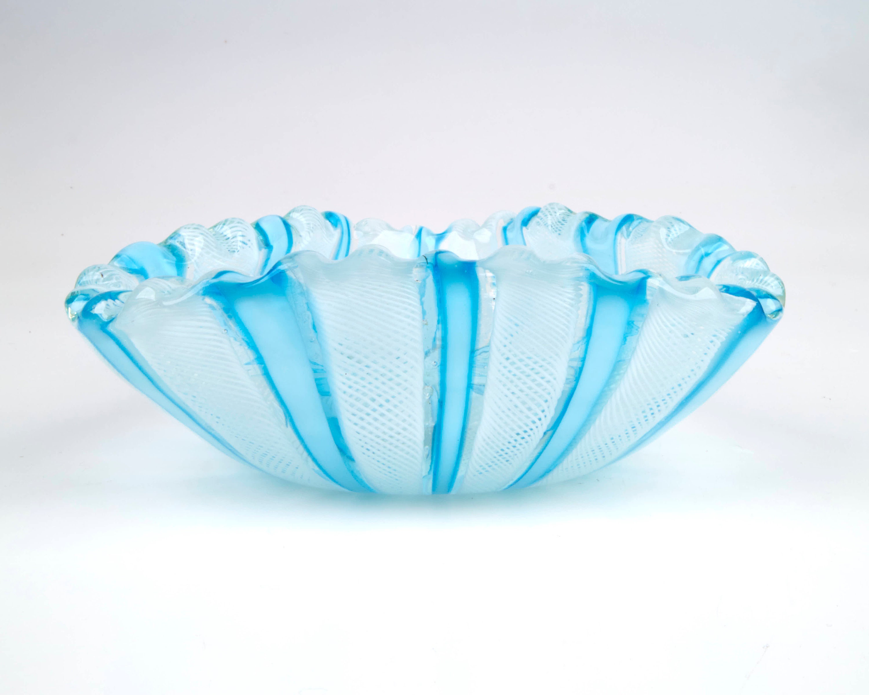 1950〜60年代のアンティークのベネチアン・ムラーノ・フィリグラーナ